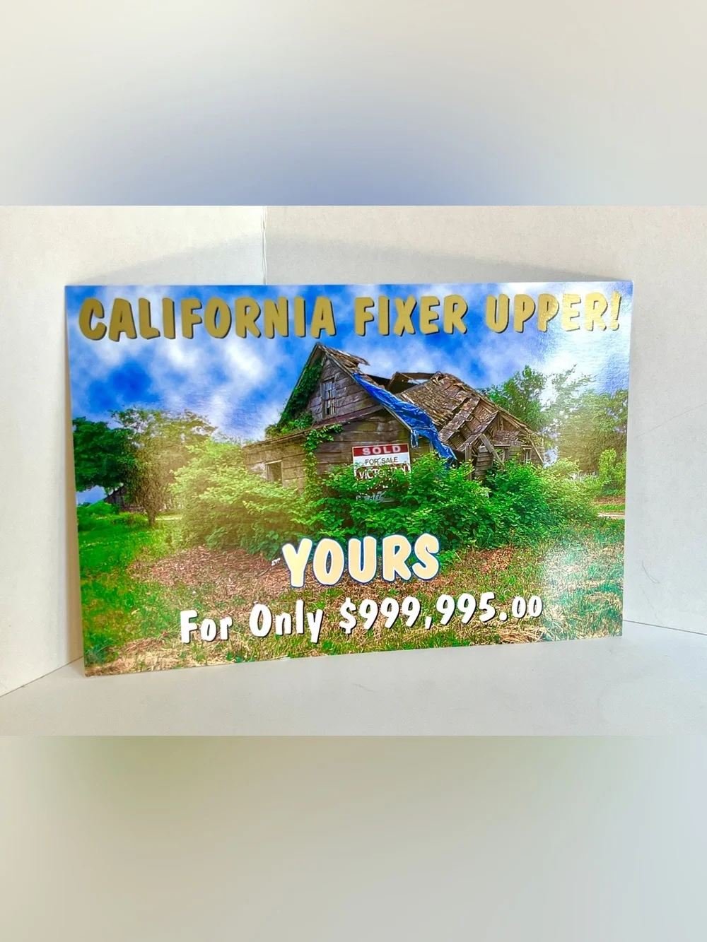 California Fixer Upper Vintage Postcard California Humor Realty NorCal Lot of 4